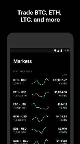 Coinbase官方版操作界面