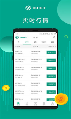 Hotbit多终端交易界面