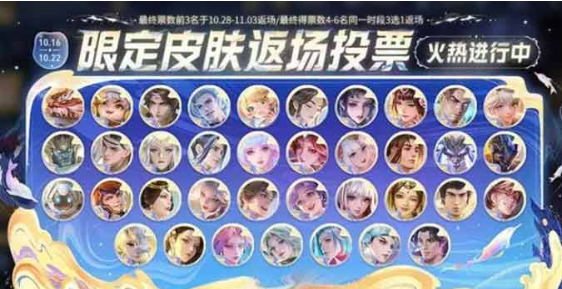 王者荣耀八周年限免皮肤完整清单