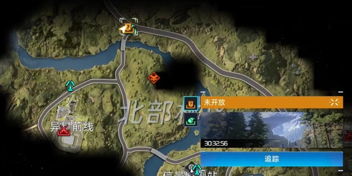 异星前线地图定位示意图