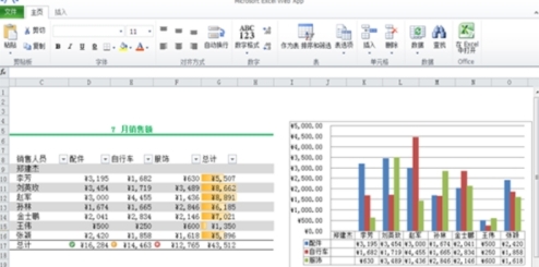 Excel2013界面示意图