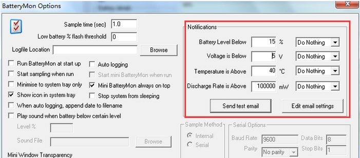 报警设置示意图