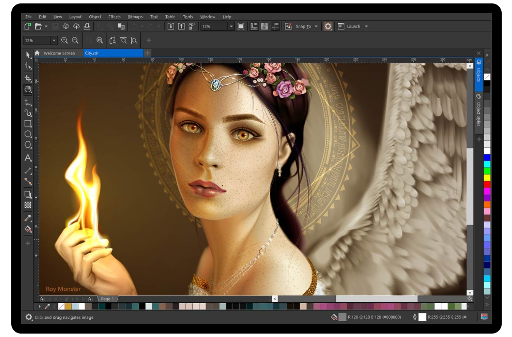 模板应用示意图